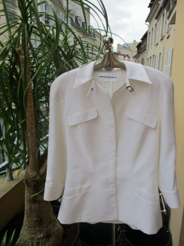 Thierry Mugler white jacket -