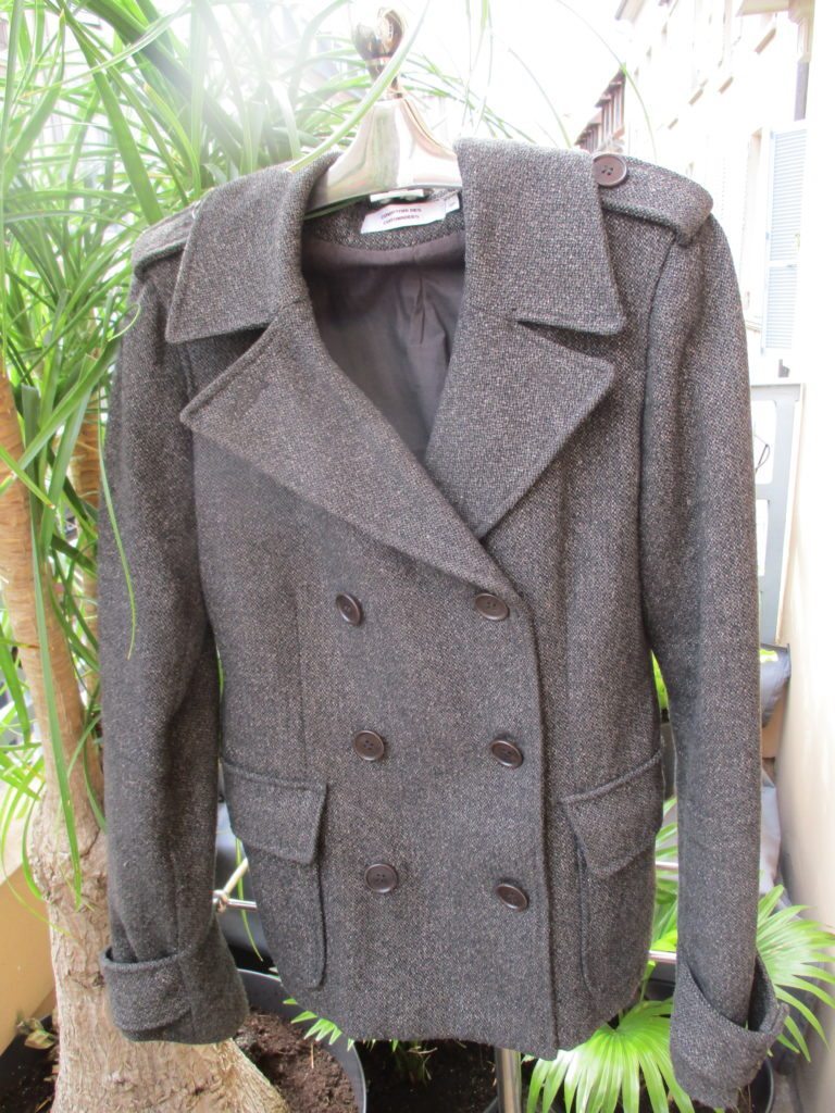 Comptoir de Cotonniers brown wool and silk blend jacket