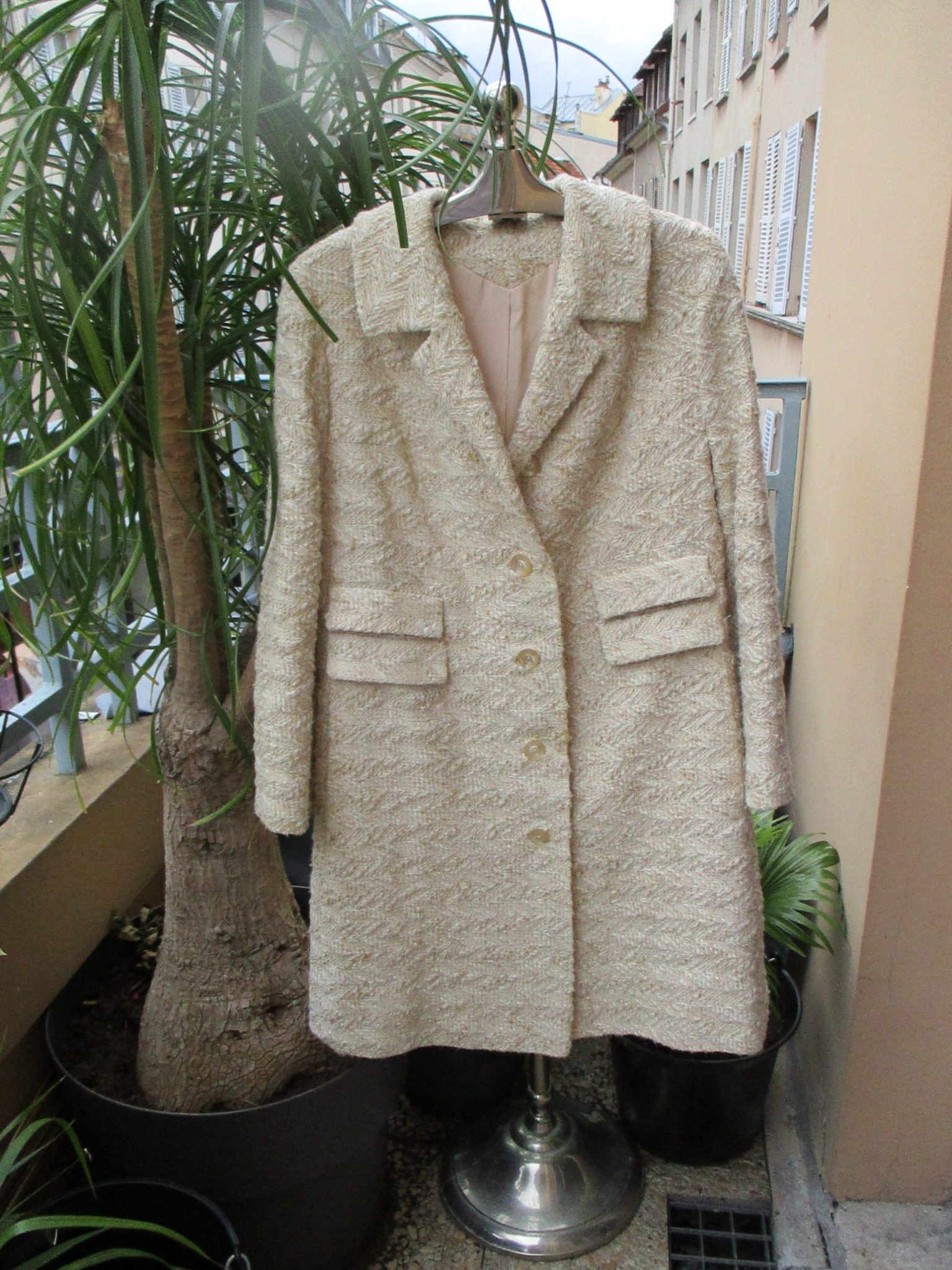 Cream coloured coat