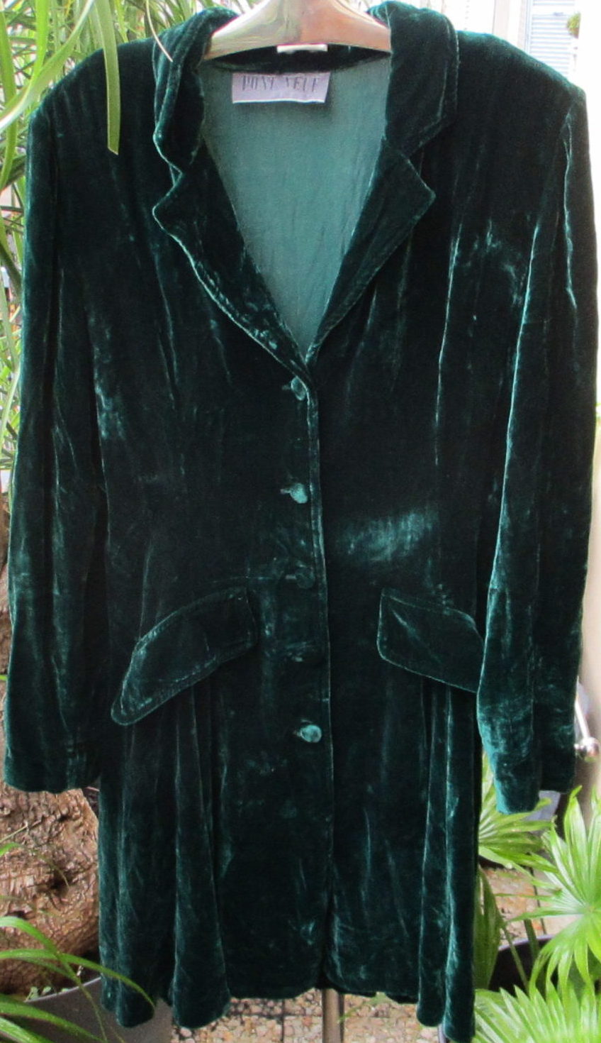 long velvet jacket