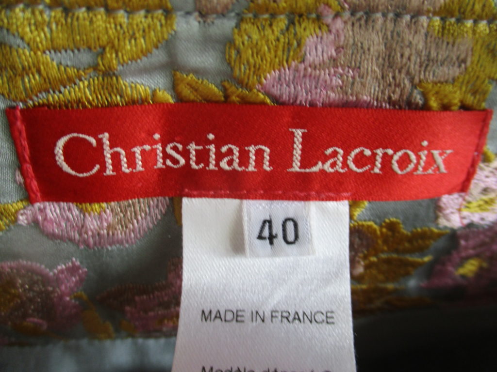 A Christian Lacroix couture set with skirt and jacket