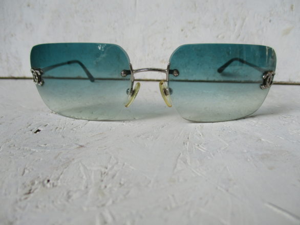 chanel turquoise sunglasses